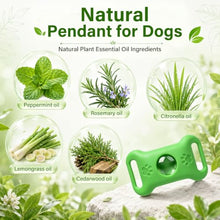 Load image into Gallery viewer, Dog Collar Pendant with 3 Refills - Adjustable Water-Resistant Pet Collar Accessory for Small Medium Large Dogs, Lightweight Outdoor Pendant with Botanical Essential Oil Blend
