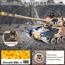 Load image into Gallery viewer, Supdex RC Tank, 1:18 Alloy Metal US M60 Remote Control Army Model Toys That Shoots
