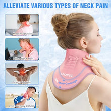 Load image into Gallery viewer, ONLYCARE Neck Ice Pack Wrap Gel - Upgraded Shoulder Ice Packs for Injuries Reusable, Hot and Cold Compress Ice Packs for Neck, Relief of Pain, Swelling, Sprains, Office Pressure
