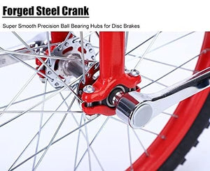 24 Inch Single Wheel Cycling Exercise Bicycle for Office Workers, Students, Cycling Enthusiasts(Orange,24")