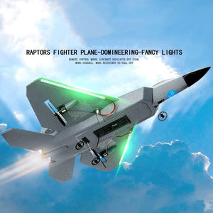 RC Jet Plane 2.4GHz Remote Control Airplane Gift for Kids and Adults - New Planes Model Led Light Aircraft Fighter Army Toy