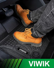 Load image into Gallery viewer, VIWIK Floor Mats for Dodge Ram 1500 Crew Cab 2019 2020 2021 2022 2023 2024 (NOT for Classic), TPE Rubber Car Mats All Weather Custom Floor Liners for Ram 1500 Crew Cab 1st &amp; 2nd Row Non-Slip Odorless
