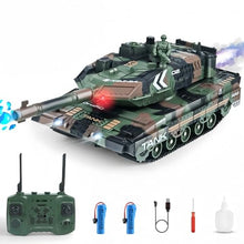 Load image into Gallery viewer, RC Tank that Shoots, 2.4GHz Military Vehicles Model with 360°Rotating Turret, Auto Demo, Sound &amp; Smoke &amp; Light
