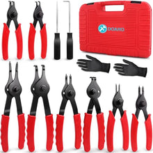 Load image into Gallery viewer, Doaho 10pcs Snap Ring Pliers Set,Internal &amp; External Circlip Pliers for Removal and Installation of Automotive Retaining Rings With Straight/Bent Jaw,Hook and Pick - Storage Case
