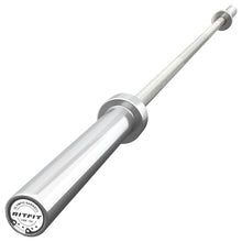 Load image into Gallery viewer, RitFit Elite 6.6ft Olympic Barbell, Robust 33lb Barbell for Weightlifting and Powerlifting, Superior Olympic Bar with Exceptional 900lbs Load Capacity, Weight Bar for 2” Standard Plates Sliver/White
