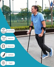 Load image into Gallery viewer, Forearm Crutches for Adults Have Elastic Crutches Padding for The Elbow+Hand Padding
