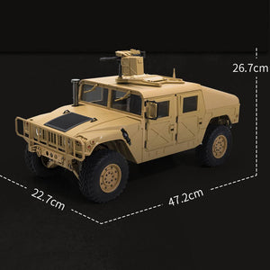 16 Channels RC Car 1/10 Scale Remote Control Crawler Truck Simulation Military Truck 4x4 Offroad Vehicle Electric