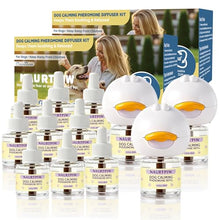Load image into Gallery viewer, Dog Calming Diffuser – 1-Year Supply, Dual-Pheromone 15 Pack (3 Plug-in + 12 Refills) | Calming Pheromones Diffuser Kit for Anxiety, Barking, Chewing, Aggression, Indoor Urination &amp; Separation Anxiety
