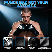 Load image into Gallery viewer, Upgraded Heavy Freestanding Punching Bag for Adults Teens, 70'' Heavy Boxing Bag with Boxing Gloves, Men Women Standing Kickboxing Bag, Kickboxing Bags for Beginners Training MMA Fitness Home Gym
