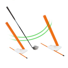 Load image into Gallery viewer, Golf Swing Training Aid - Alignment Discs &amp; Rods | Corrects Setup, Posture, Swing Plane &amp; Path to Fix Slice and Hook | Achieve Consistent Contact, Increase Distance &amp; Accuracy
