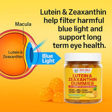 Load image into Gallery viewer, Doc Mila Lutein &amp; Zeaxanthin Gummies – Eye Vitamins for Adults 50+ &amp; Seniors – Eye Health Supplements for Over 50 Adults – Luteina y Zeaxantina para Los Ojos – 30 Chewable Gummy
