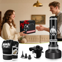Load image into Gallery viewer, Heavy Punching Bag for Adults Teens, 70'' Standing Boxing Kicking Bag Freestanding Heavy Bag with Gloves and Electric Air Pump, Men Kickboxing Bags for Beginners Training MMA Muay Thai Fitness
