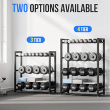 Load image into Gallery viewer, 4 Tier Dumbbell Rack, Weight Rack for Home Gym, 1100 lb Capacity
