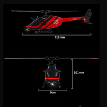 Load image into Gallery viewer, Remote Controlled Helicopter C138 Custom Color RC Helicopter Single Wing Without aileron 6CH 6-axis Gyroscope Height Hovering (Black)
