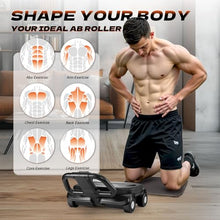 Load image into Gallery viewer, EAST MOUNT Ab Roller Wheel - Ab Roller with Elbow Support for Core Workout
