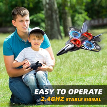 Load image into Gallery viewer, MSKOLER Foam Remote Control Airplane for Kids , RC Jet with Colorful Lights (Gray)
