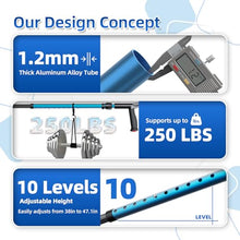 Load image into Gallery viewer, FUSHIDE Forearm Crutches for Adults, Lightweight Elbow Crutches, 10-Level Adjustable Height, 1Pair
