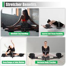 Load image into Gallery viewer, YUNLAIGOTOP Leg Stretcher, 220lbs Leg Stretcher Machine, Stretch Machine 200 Degrees Heavy Duty Split Machine for Flexibility, Hip Stretcher for Home Yoga Gym Fitness - Black
