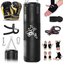 Load image into Gallery viewer, Mesetast Punching Bag for Adults, 4ft Heavy Boxing Bag Set with 12oz Boxing Gloves, MMA Karate Kickboxing Boxing Home Gym Martial Art - Unfilled
