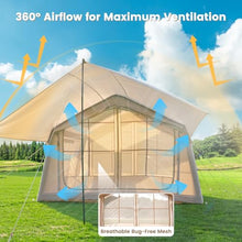 Load image into Gallery viewer, ABORON 4-6 Person Inflatable Camping Tent, Easy Setup Air Tent with Pump
