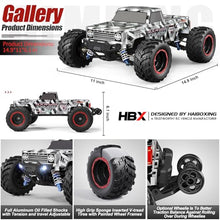Load image into Gallery viewer, 1/12 Scale Brushless RC Truck 903A, 4X4 Off-Road RC Monster Truck with Fast Remote Control of 55KM/H Top Speed,
