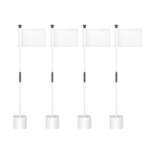 Load image into Gallery viewer, KINGTOP 3 ft White Golf Flagstick Sets with White Flags, 4 Pack

