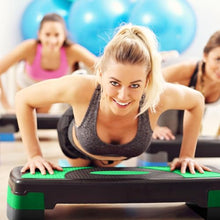 Load image into Gallery viewer, BalanceFrom Aerobic Step Platform Trainer with Adjustable 3-Level Risers, 400 Pound Weight Capacity – Non-Slip Exercise Stepper for Cardio, Strength, and Fitness Workouts at Home or Gym
