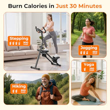 Load image into Gallery viewer, Stair Stepper for Home,Vertical Climber Step Machine with Stable Triangular Frame, 3-Level Handrail Height &amp; Resistance &amp; Pedal Adjustment,LCD Monitor, Device Holder, Smooth Motion, 300 LBS Black
