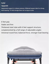 Load image into Gallery viewer, Portable Folding Camping Cot, Outdoor Patio Folding Lounge Chair Sleeping Cots Bed Adjustable 5-Position Adults Reclining Folding Chaise with Pillow, Perfect for Camping, Pool, Beach, Patio Durable
