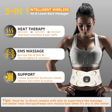 Load image into Gallery viewer, FAD Cleard - Abs Sculptor, Ab Stimulator Belt with Heating Pad for Belly Fat Burning, ab Toner Muscle Stimulator for Stomach Exercise Smooth &amp; Firm, Lower Back Massager for Pain Relief Unisex Gifts
