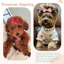 Load image into Gallery viewer, NCMAMA Dog Hair Bows with Rubber Bands for Small Dog Puppy Girls Grooming
