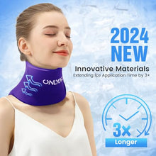 Load image into Gallery viewer, ONLYCARE Neck Ice Pack Wrap Gel - Upgraded Shoulder Ice Packs for Injuries Reusable, Hot and Cold Compress Ice Packs for Neck, Relief of Pain, Swelling, Sprains, Office Pressure
