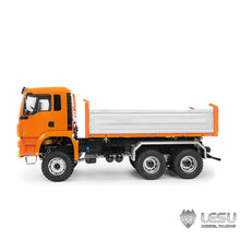 Load image into Gallery viewer, 1/14 6x6 RC Hydraulic Dump Truck Metal Dumper 3-Speed Gearbox RTR Battery I6S Radio Car Light Sound System
