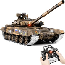 Load image into Gallery viewer, Supdex 1/16 RC Tank, Heng Long Russian T90 Army Toy with Smoke, Sound and Lights, 2.4G Remote Control Tank That Shoots
