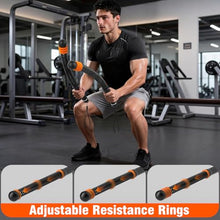 Load image into Gallery viewer, Flexella Ropeless Battle Ropes with Adjustable Weights, Portable Cordless Battle Ropes for Home Gym, HIIT &amp; Low Impact Cardio Workouts, Compact Gym Equipment for Men &amp; Women (Black)
