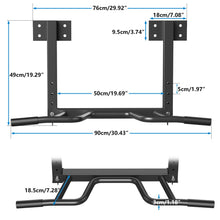 Load image into Gallery viewer, Wall Mount Pull Up Bar, Joist Mount Pull Up Bar (Black4)
