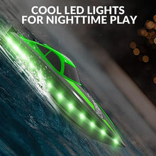 Load image into Gallery viewer, VOLANTEXRC RC Boat 20MPH Fast Remote Control Boat for Adults 2.4Ghz Toy Boats for Pools Green
