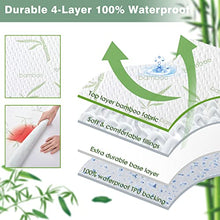 Load image into Gallery viewer, Parkdeny Waterproof Cooling Mattress Encasement, California King, Rayon from Bamboo, 5"-15"Deep, Noiseless, Washable
