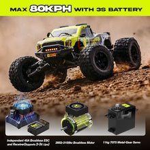 Load image into Gallery viewer, AMORIL 1/10 RTR Brushless Fast RC Cars for Adults,Max 50mph Hobby Electric Off-Road Monster Truck
