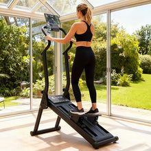 Load image into Gallery viewer, Magnetic Stair Stepper for Home, 16-Level Adjustable Resistance up to 77LBS, 350LBS Capacity, with Cup Holder &amp; Bluetooth APP, Folding Compact Cardio Climber(Black)
