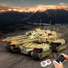Load image into Gallery viewer, Mould King 20011 Technology MOC Building Block Tank,  Rechargeable Military Mammoth Tank
