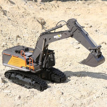 Load image into Gallery viewer, CUTEROOM 1/14 Scale RC Excavator, 22 Channel Remote Control Construction Vehicle with Metal Shovel, 2.4Ghz Excavator with Realistic Lights &amp; Sounds, Rechargeable Battery, Gift for Birthday Christmas

