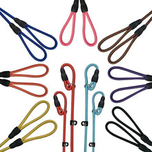 Load image into Gallery viewer, FOVRLZSE 18 Pack Bulk Nylon Dog Slip Leashes,9 Mixed Colors 4.6FT/1.4M
