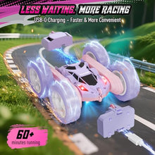 Load image into Gallery viewer, Hamdol Remote Control Car for Girls, Double-Sided Color Design Stunt RC Vehicle
