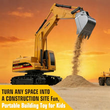 Load image into Gallery viewer, UMURSIM RC Hydraulic Excavator Toy, 6-Channel Remote Control Excavator with Metal Shovel &amp; Lights
