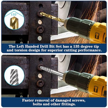 Load image into Gallery viewer, DOAHO 26 Piece Impact Bolt and Spiral Screw Extractor Set with Left Hand Reverse Drill Bit Kit for Easy Out Damaged Stripped Broken Screw Lug Bolt Nut Remove with Hex Adapter
