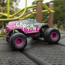 Load image into Gallery viewer, RC Truck 1/10 Gorgon 2 Wheel Drive RTR Brushed Monster Truck Battery &amp; Charger Included Purple
