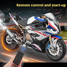 Load image into Gallery viewer, RC Motorcycle Model for Adult, 1/6 Scale S1000RR Dynamic Motorbike Display with Ignition Sound
