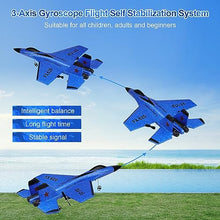 Load image into Gallery viewer, Beffkkip RC Plane 2CH Remote Control Plane SU35 RC Jet 2.4GHz RC Airplane (Blue)
