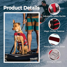 Load image into Gallery viewer, LeLePet Dog Life Jacket, High Flotation Swim Vest for Dogs XXL Red
